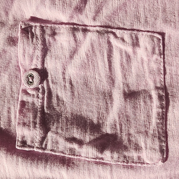 Anthropologie Meadow Rue Lilac embellished t shirt. Size L - Picture 5 of 7